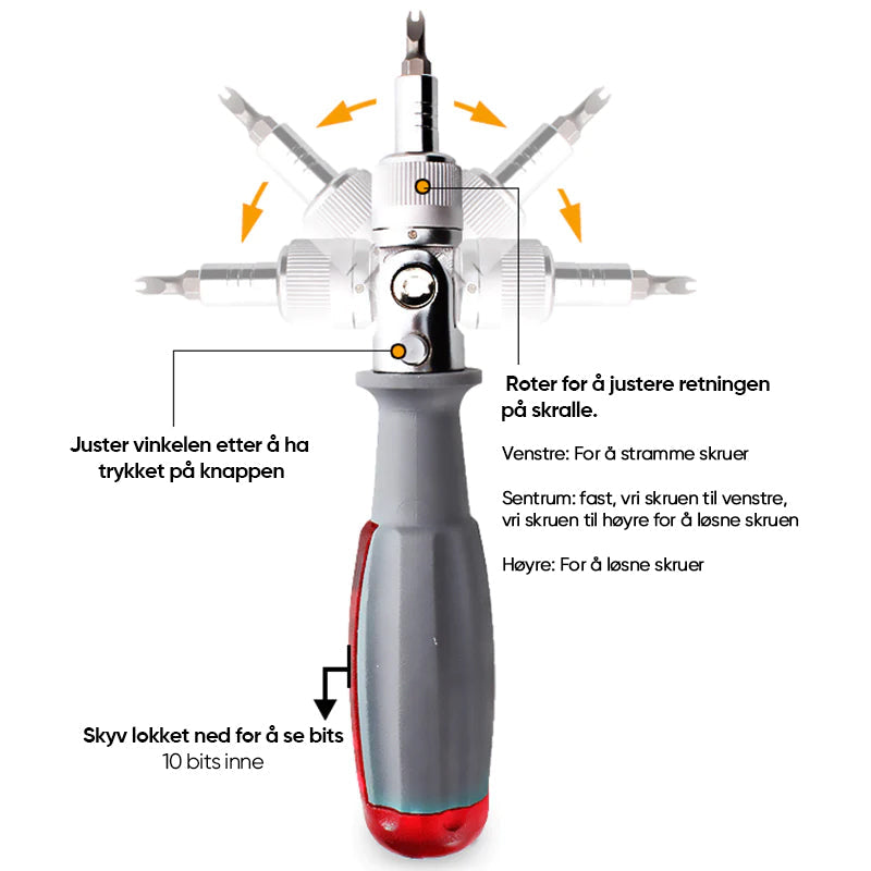 10 i 1 skrutrekkersett