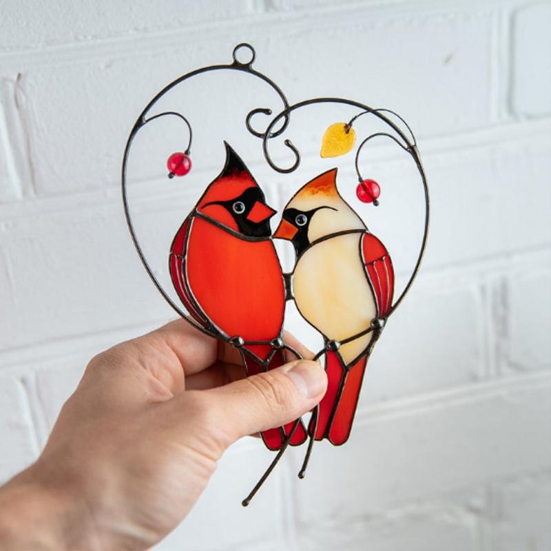 Kardinal fugl hjem ornament