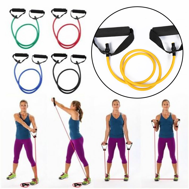 Double Toning Resistance Tube Heavy Quality Exercise Band for stretching