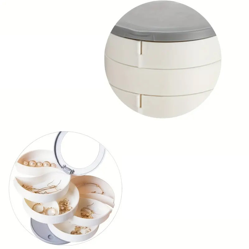 Jewelry Stand Holder Storage Box Multilayer Rotating