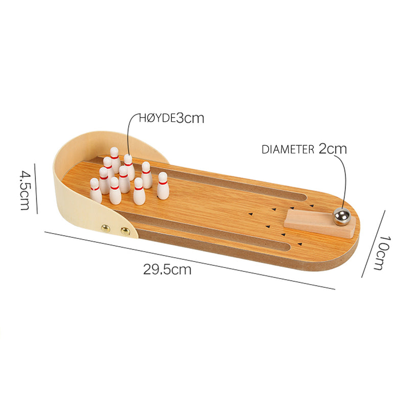 Innendørs tre Mini Bowling Game Set