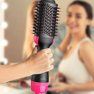 Negativ ion varmluftkam luftbørste