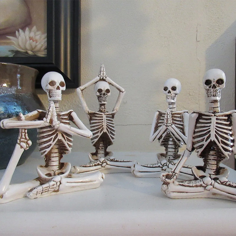 Unik Yoga Skull Statue