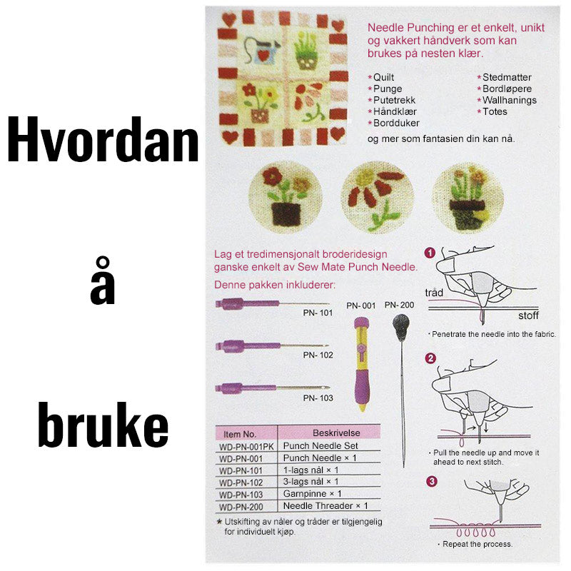 Magi Broderi Pennslag Nåler