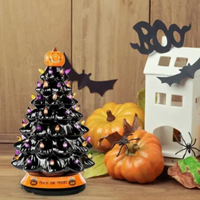 Halloween Colored Lights Christmas Tree