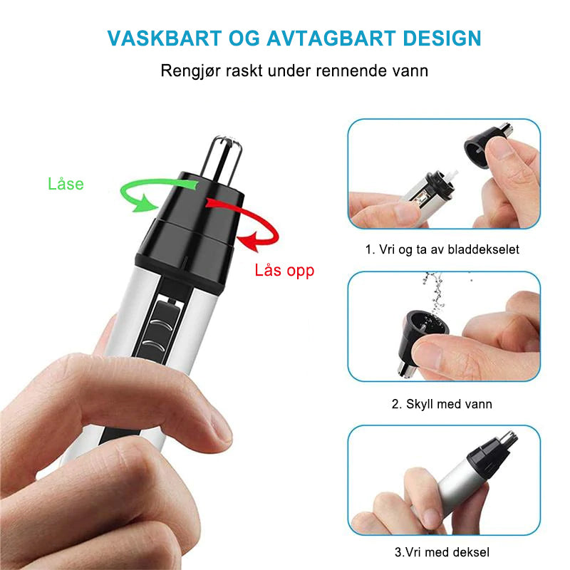 4 i 1 elektrisk nesehårtrimmer