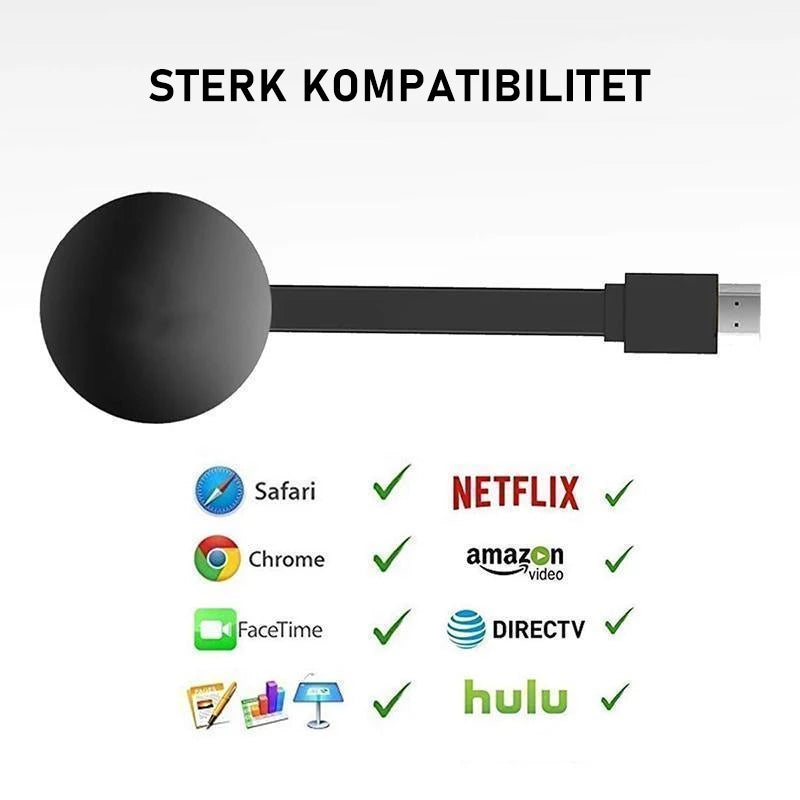 Bærbar trådløs HDMI-mottaker