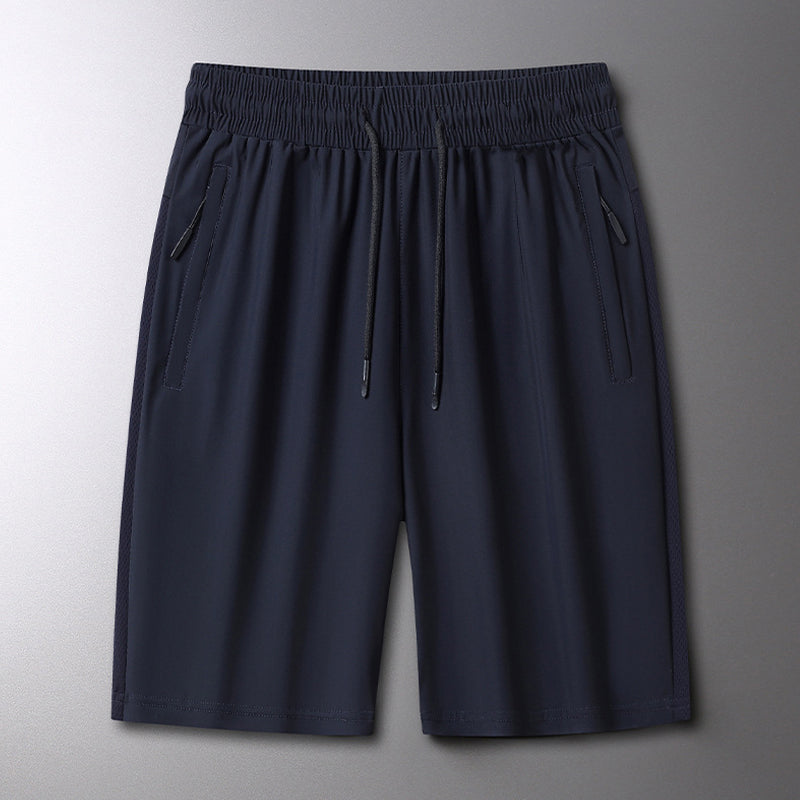 Sommerelastiske sportsshorts for menn