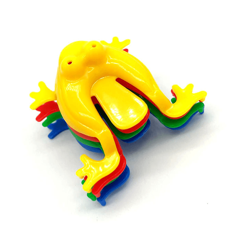 Hoppende frosk i plast