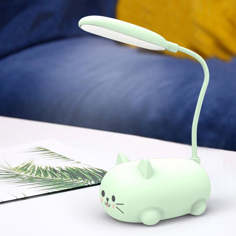 Tegneserie katt LED-bordlampe