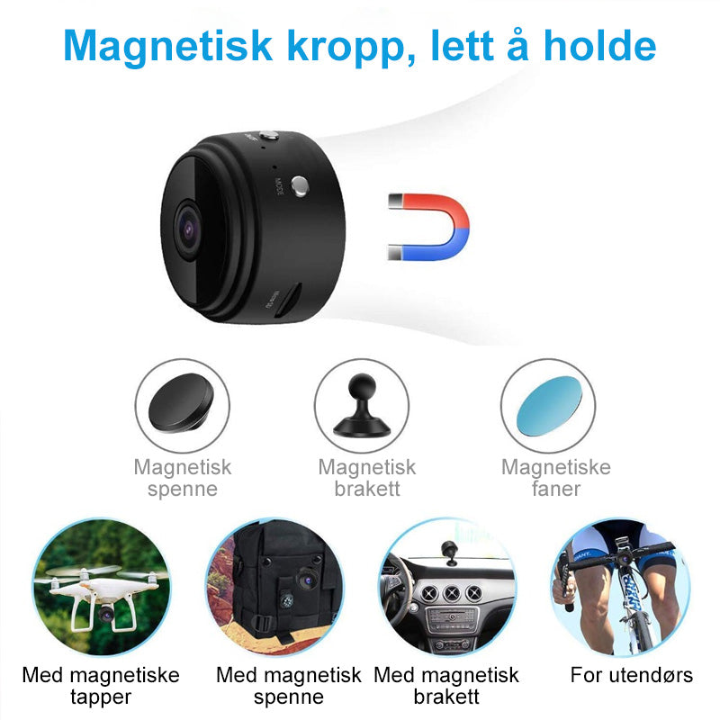 1080p magnetisk WiFi minikamera