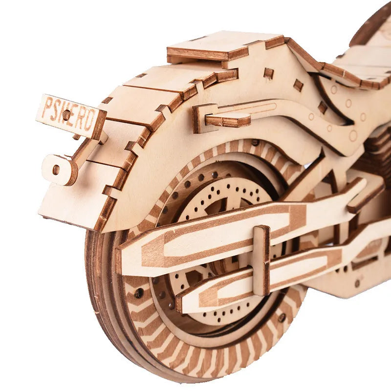 3D motorsykkel modell puslespill i tre
