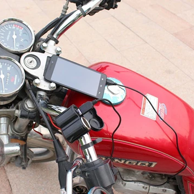 Motorsykkel Multifunksjons Ladeplugg