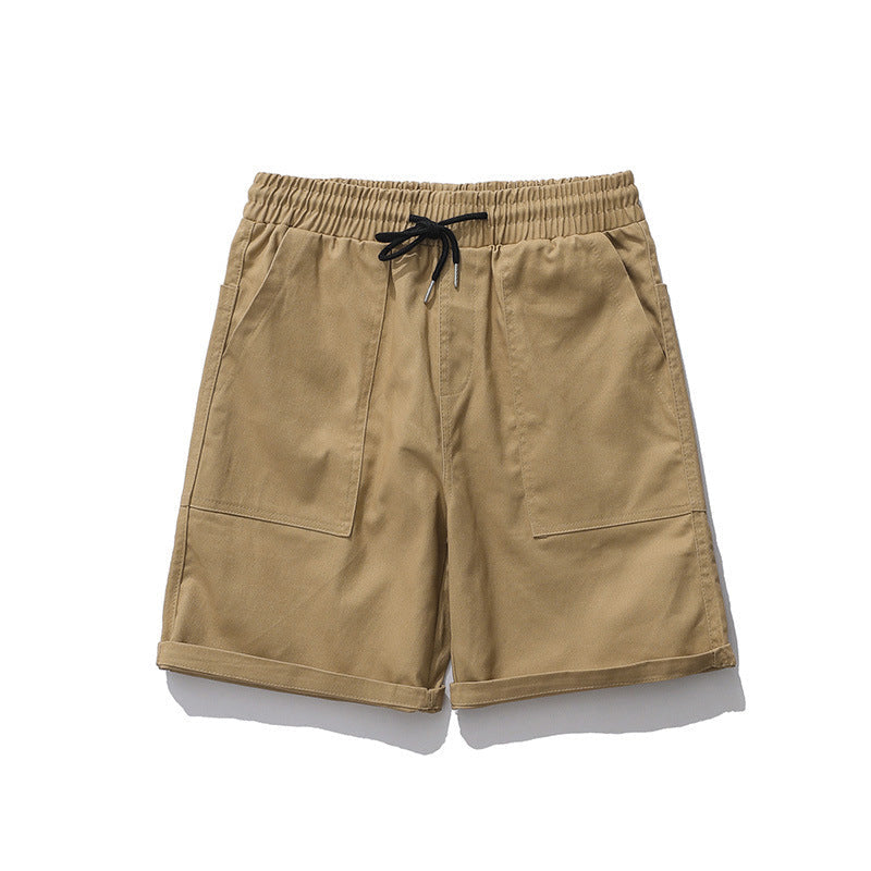 Lett bomulls cargo-shorts for menn