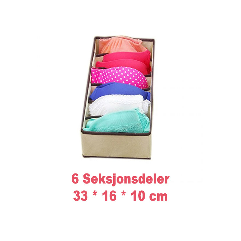 Sammenleggbar Skap Undertøy Arrangør (4 stykker / 1 sett)