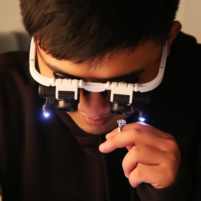 LED-briller Forstørrelsesglas