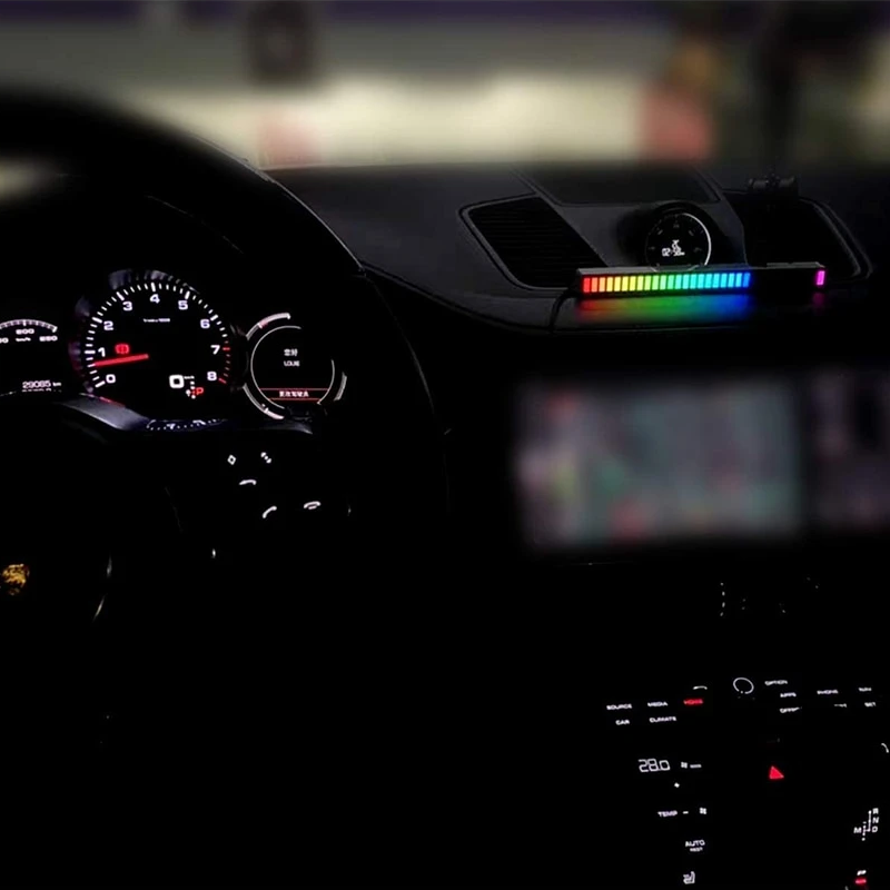 RGB bil blendende lyd kontrollert led lys