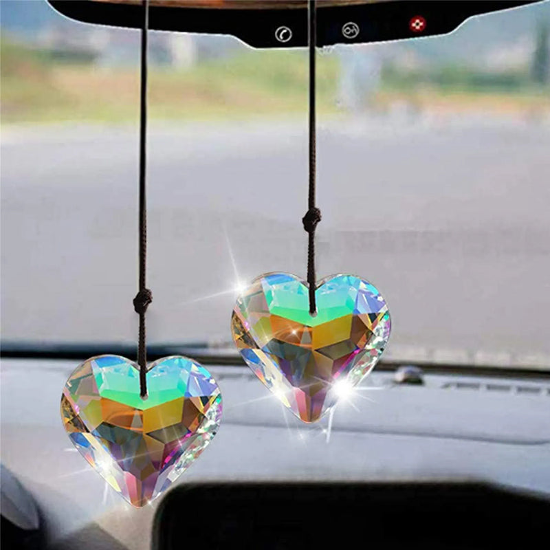 Hengende hjerte Suncatcher Prisme Crafts