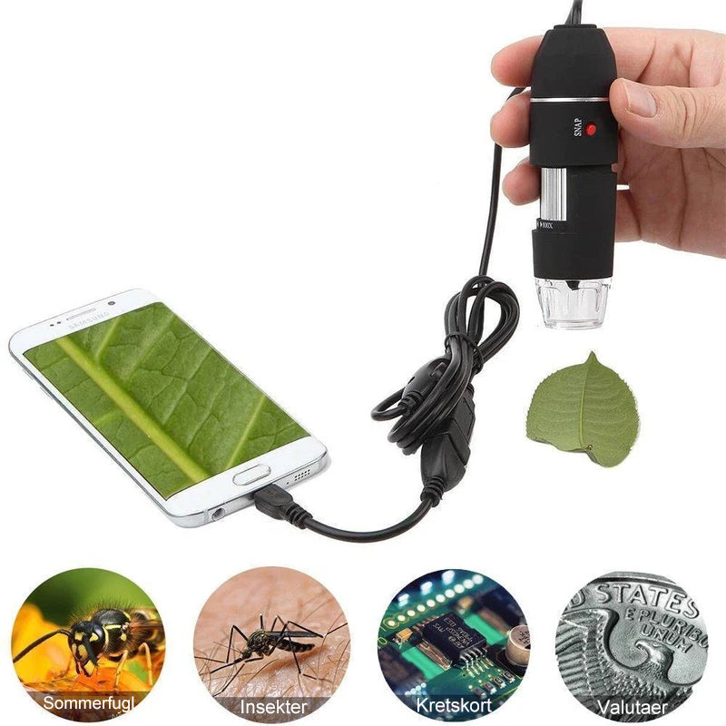 USB digitalt mikroskop ledet pc-tilkoblingsbar