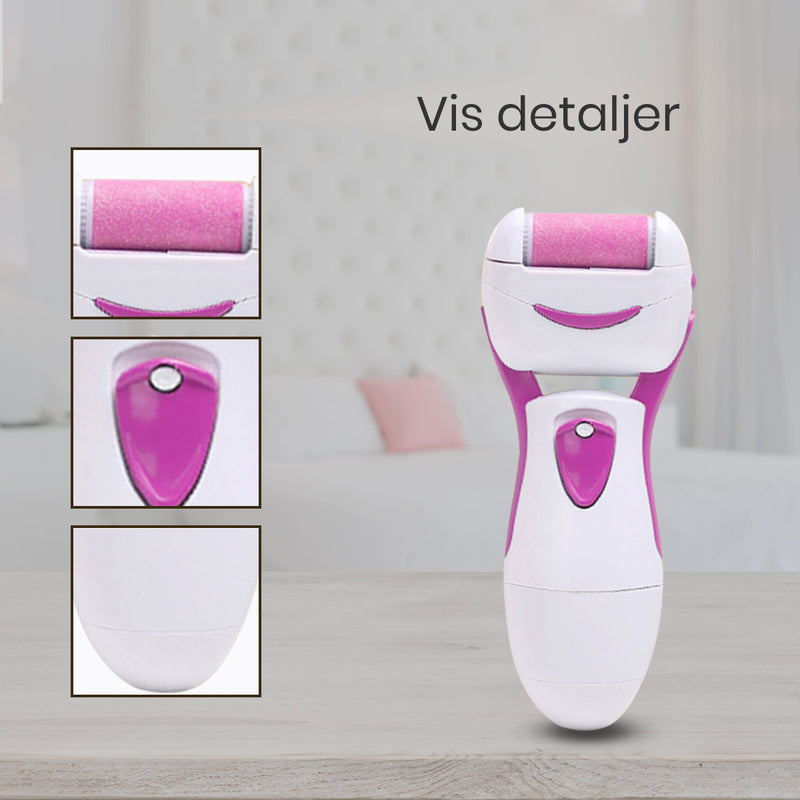 Skrellende fotpussemaskin