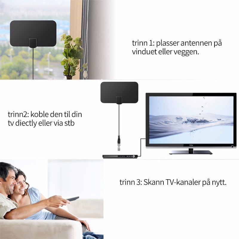 TY13HDTV grenseoverskridende for TV-antennen din 4K