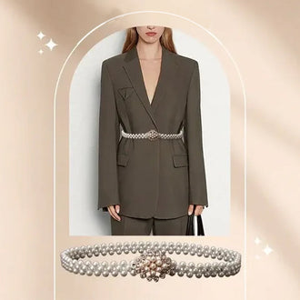 Elegant Pearl elastisk midjekjede