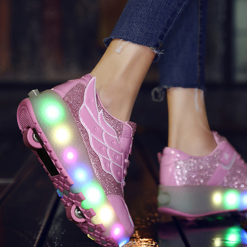 Two Wheels Lighted Roller Sneakers