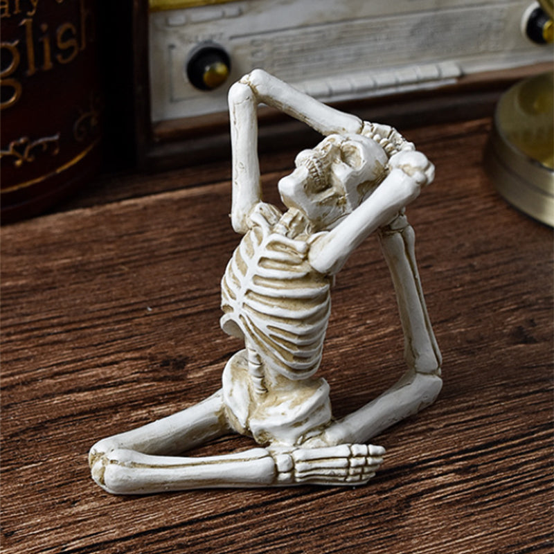 Unik Yoga Skull Statue