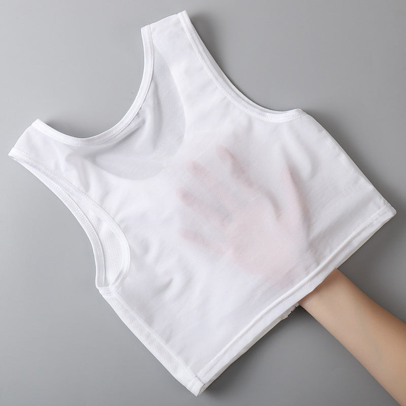 Tynn frontglidelås bustier tank top