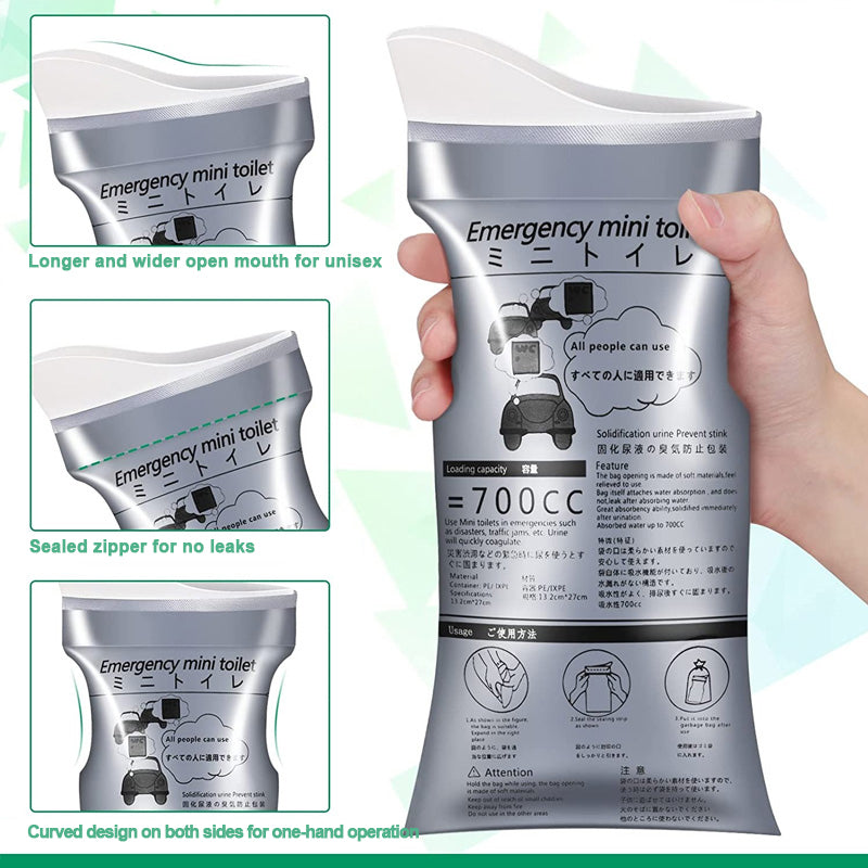 Portable Travel Disposable Urine Bag