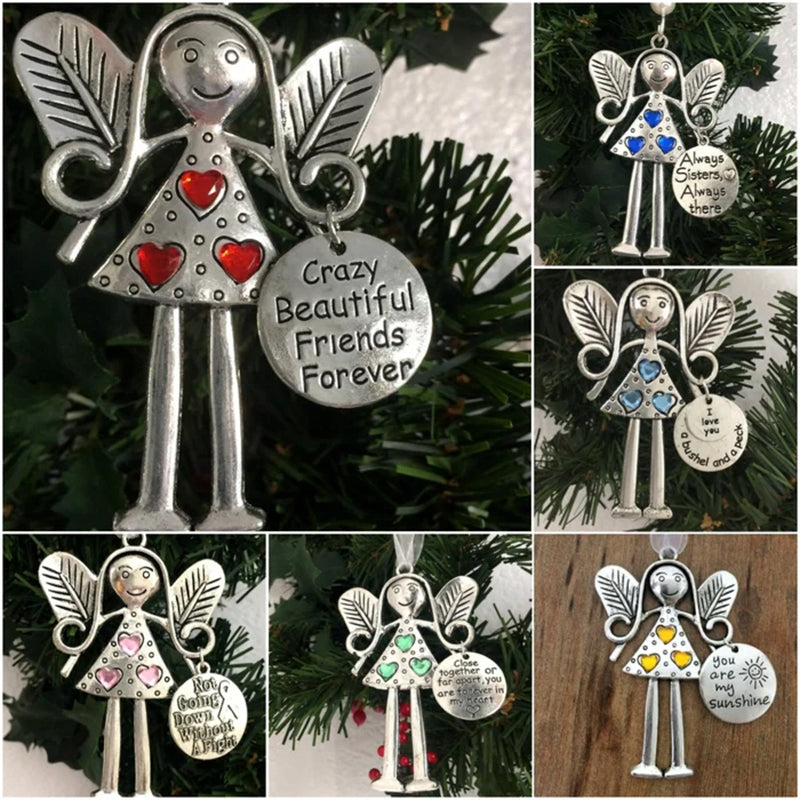 Vakre venner for alltid  - Angel Ornament Julegave