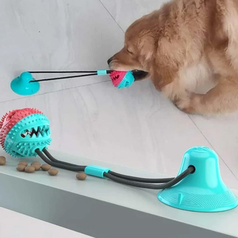 Interaktiv matlekkende leketøy med sugekopp for hunder og valper