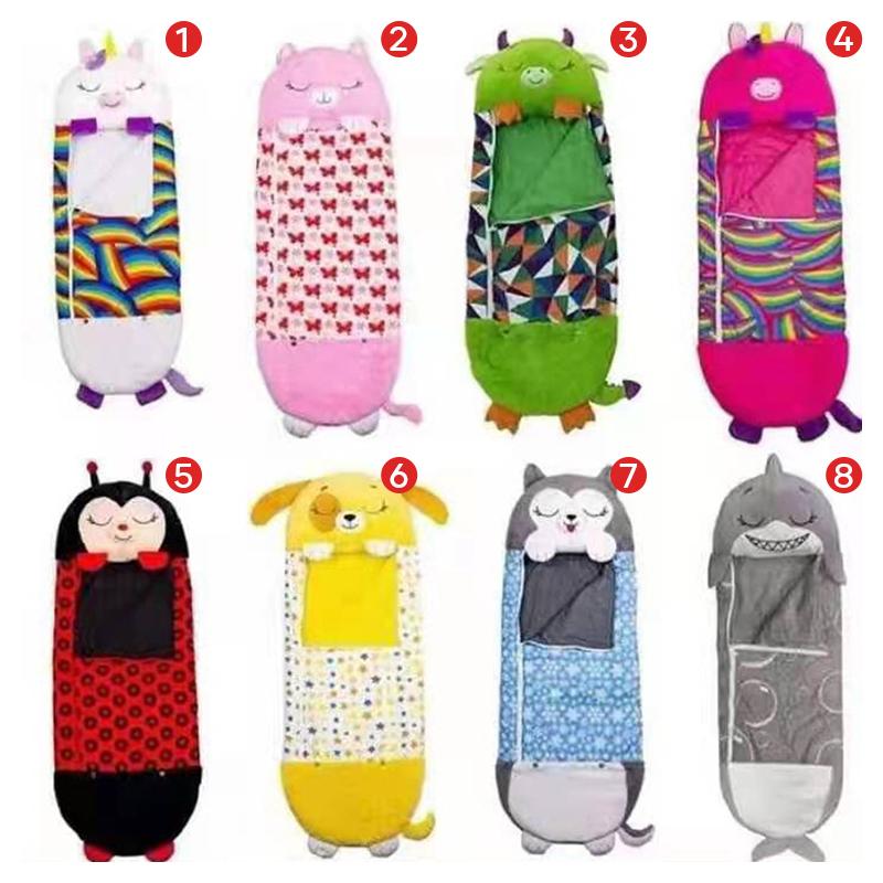 Kombinert pute og sovepose med dyremotiv for barn – hjemsol, حجم الصورة 800x800