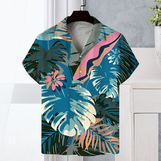 Herreskjorte i feriestedstil