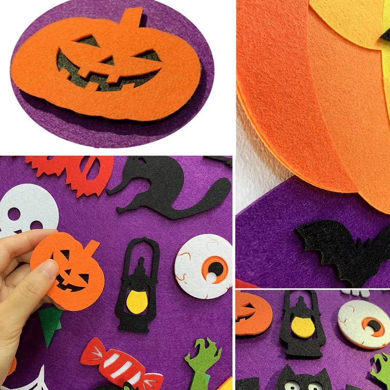 New DIY Halloween Felt Pumpkin Witch