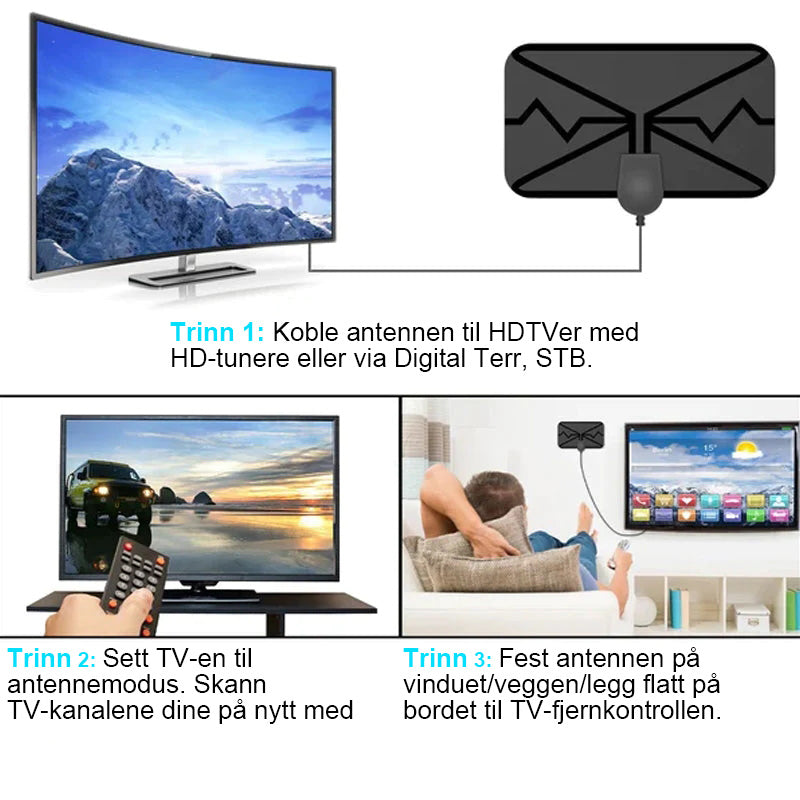 2023-Oppgrader digital HDtv-antenne 4k