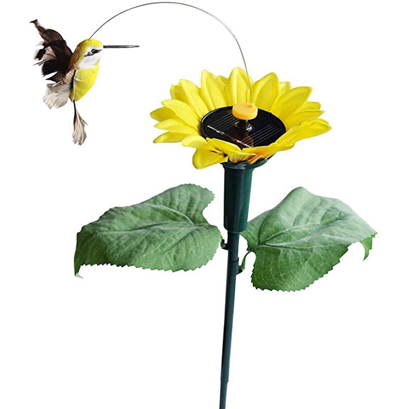 Dancing Hummingbird With Sunflower