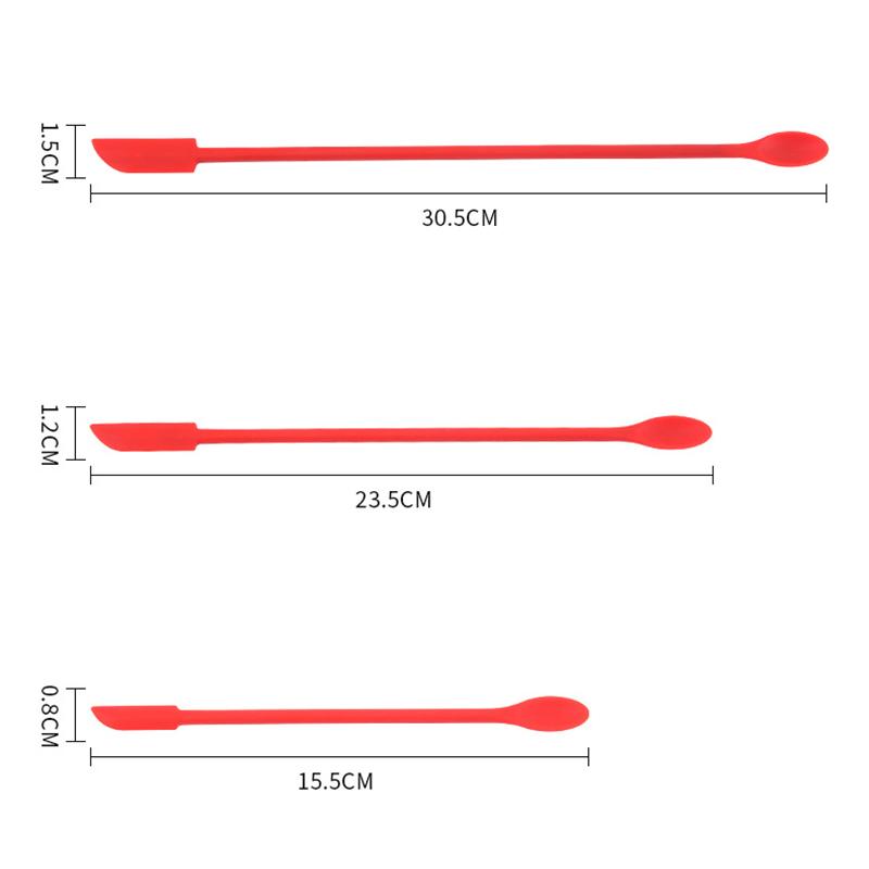 Silikon dobbelhodet liten spissskrape (3 stykker)（🔥Kjøp 2 ， få 10% rabatt）