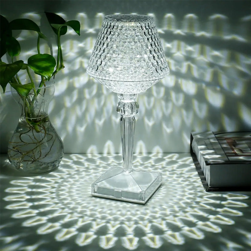 Krystall Bordlampe