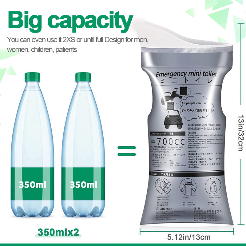 Portable Travel Disposable Urine Bag