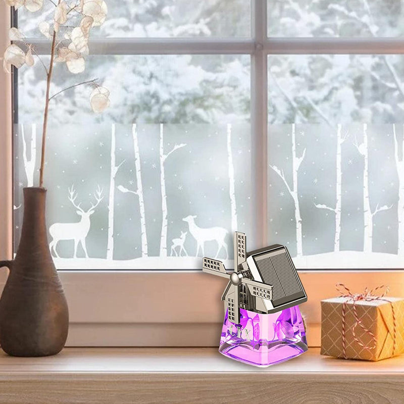 Vindmølle Solenergi Roterende Aromaterapi Bil Air Freshener