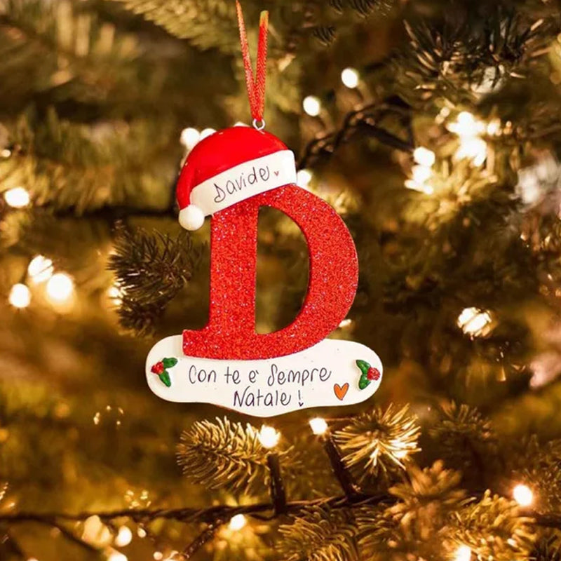 DIY Letters Christmas Hanging Ornaments