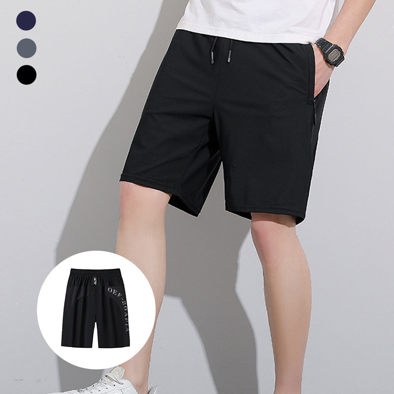 Sommerelastiske sportsshorts for menn