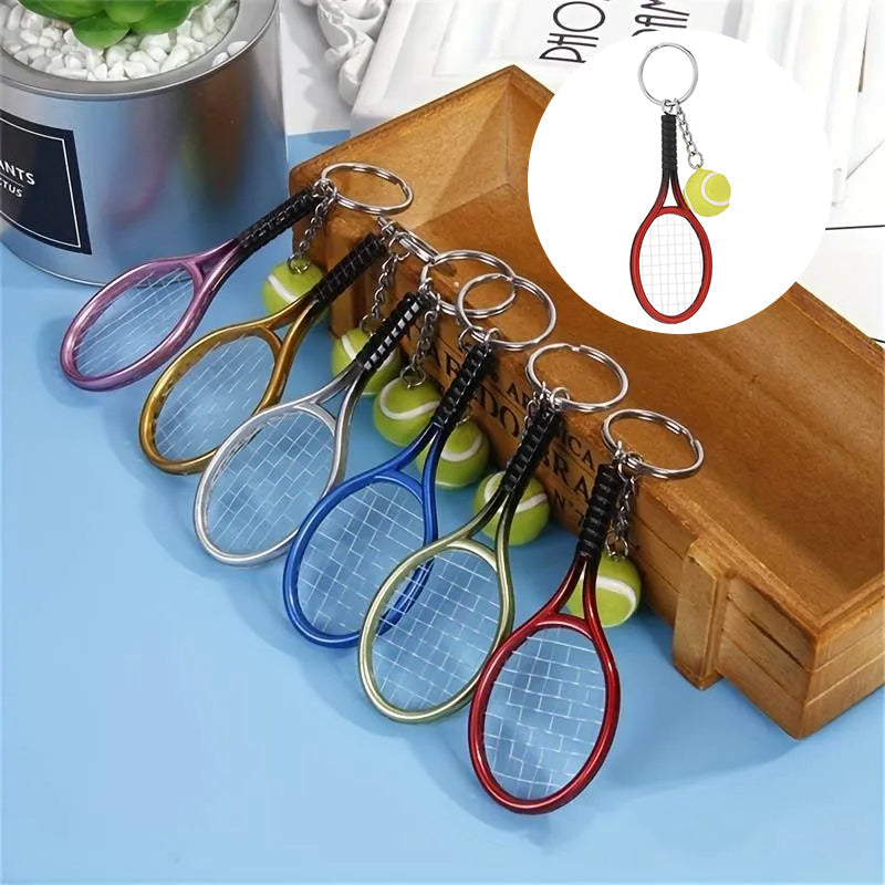 Mini nøkkelring med tennisracket