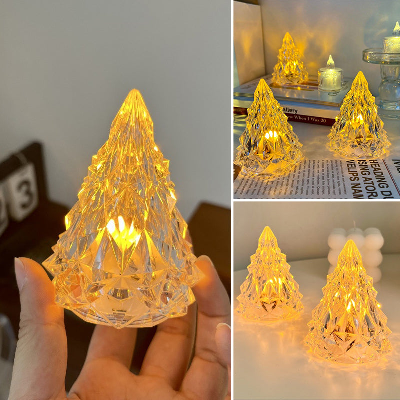 Mini LED Crystal Juletre Nattlys