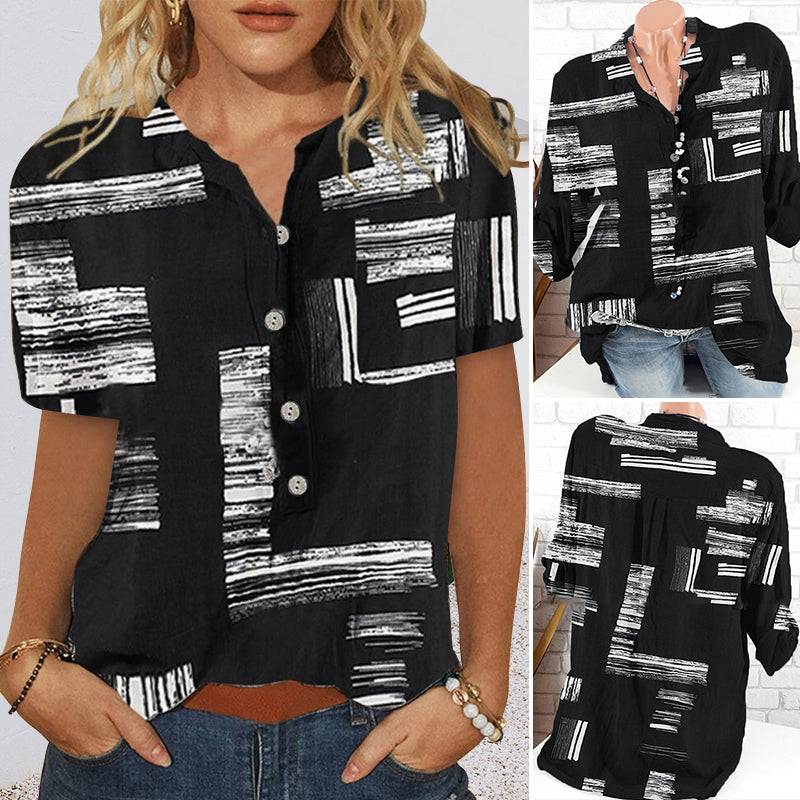 Printed Long Sleeve Women's Shirt