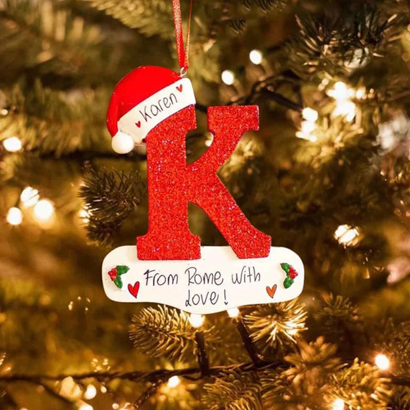 DIY Letters Christmas Hanging Ornaments