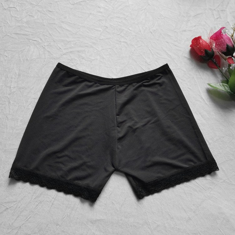 Leggings med blonder i stretch