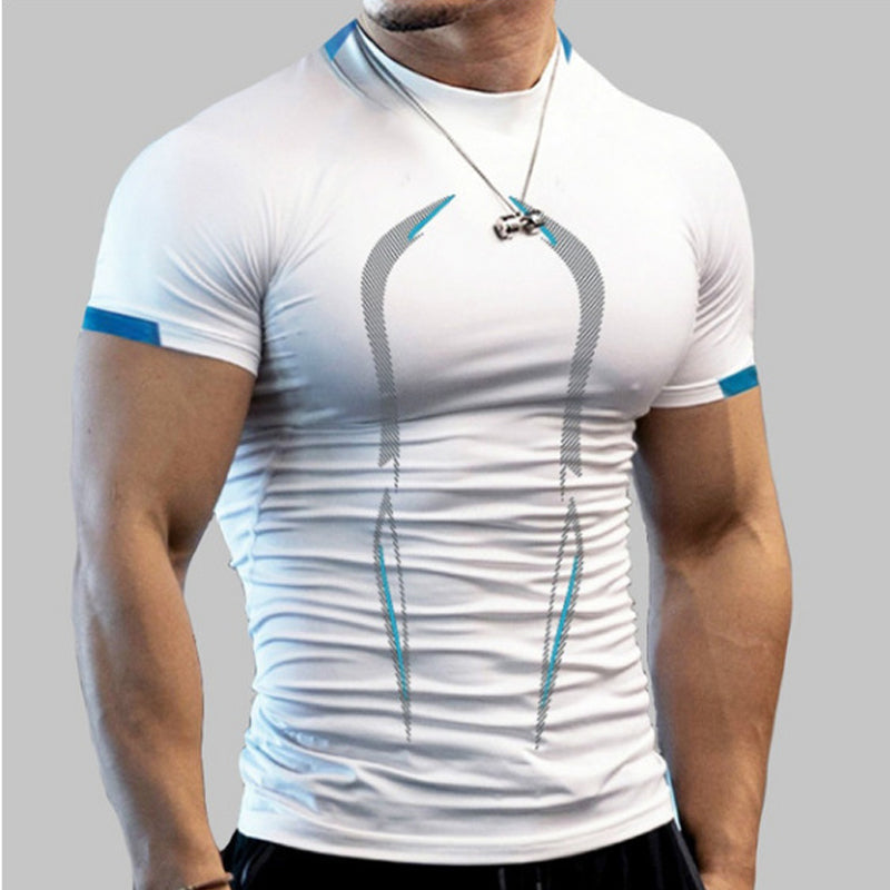 Sommer fitness t-skjorte for menn
