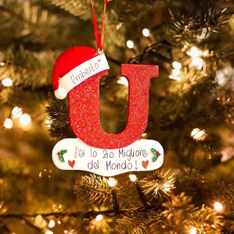 DIY Letters Christmas Hanging Ornaments